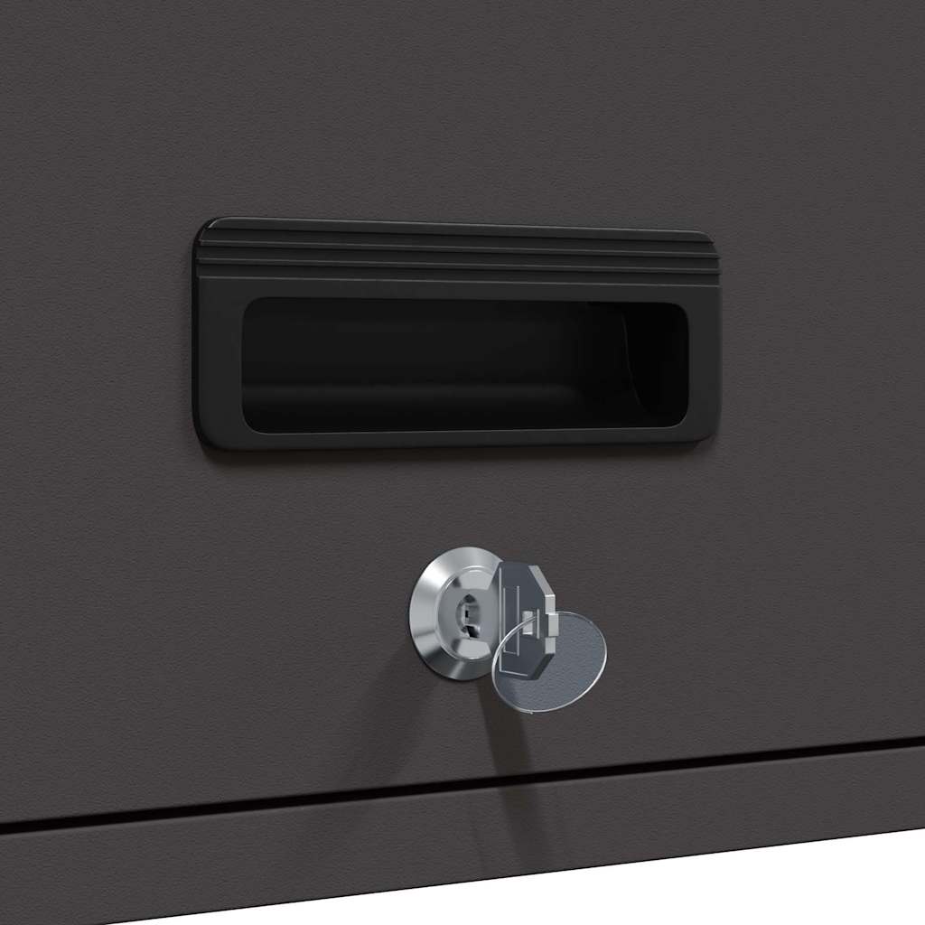 Wall Cabinet for Garage with Gas-lift Door Black