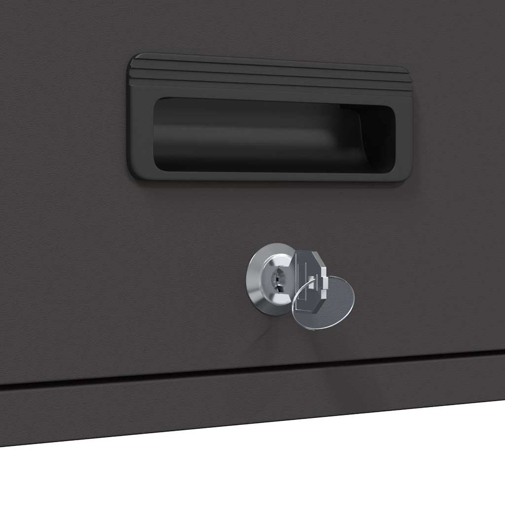 Wall Cabinet for Garage with Gas-lift Door Black