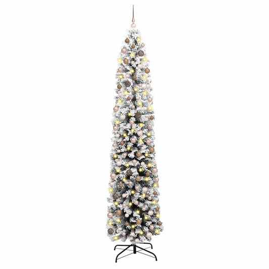 Artificial Christmas Tree with 300 LEDs with Stand Green 240 cm