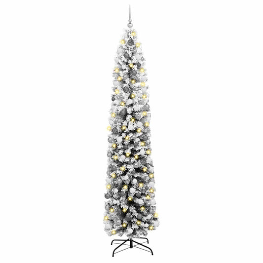 Artificial Christmas Tree Green and White 240 cm