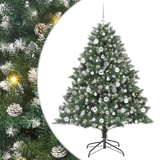 Artificial Christmas Tree with 300 LEDs with Stand Green 180 cm