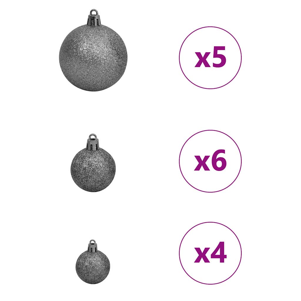 Artificial Slim Christmas Tree with 150 LEDs Green 59.06 in