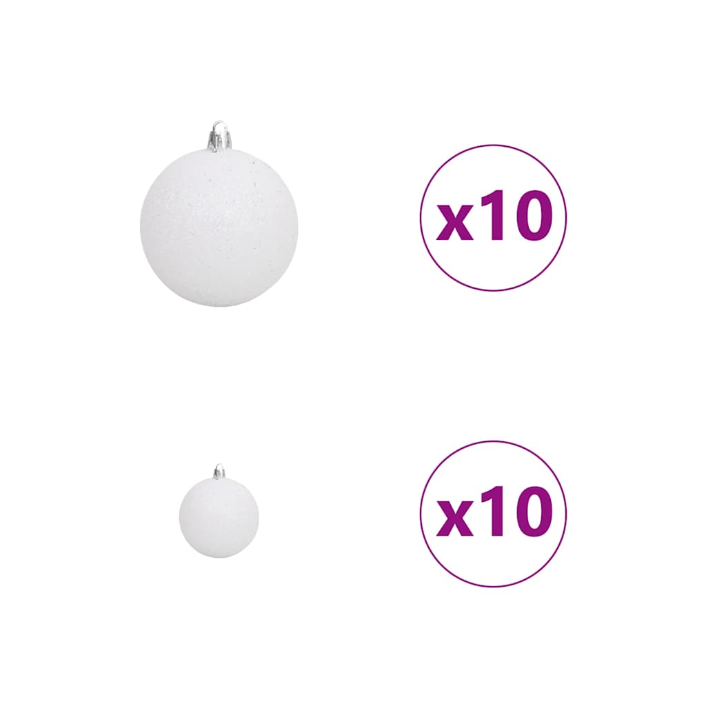 Artificial Slim Christmas Tree with 300 LEDs Green 82.68 in