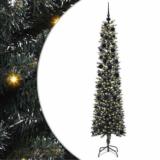 Artificial Christmas Tree with 300 LEDs with Stand Green 240 cm