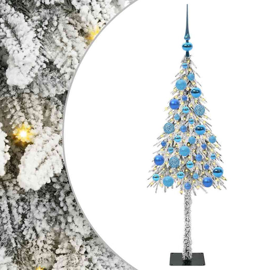 Christmas Tree with 150 LEDs White 120 cm PE and Steel