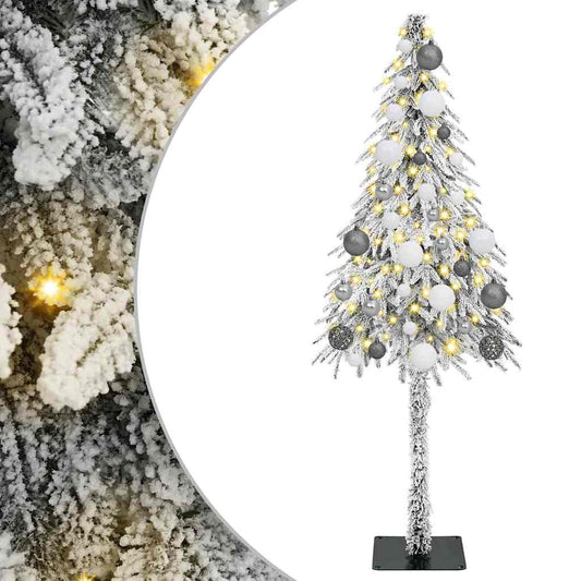 Christmas Tree with 150 LEDs White 150 cm PE and Steel