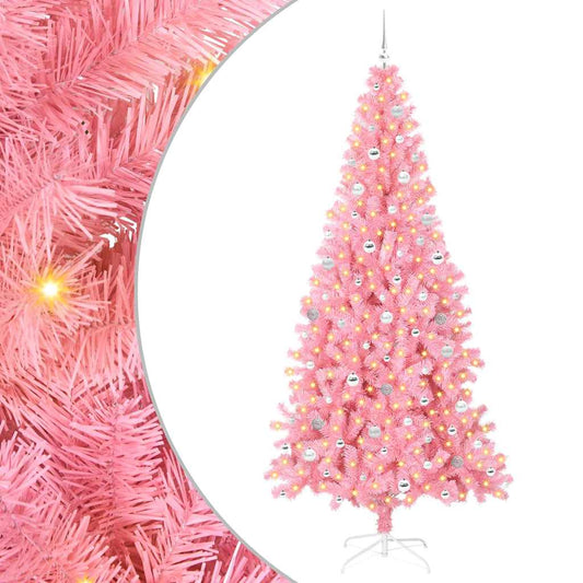 Christmas Tree Pink 240 cm PVC