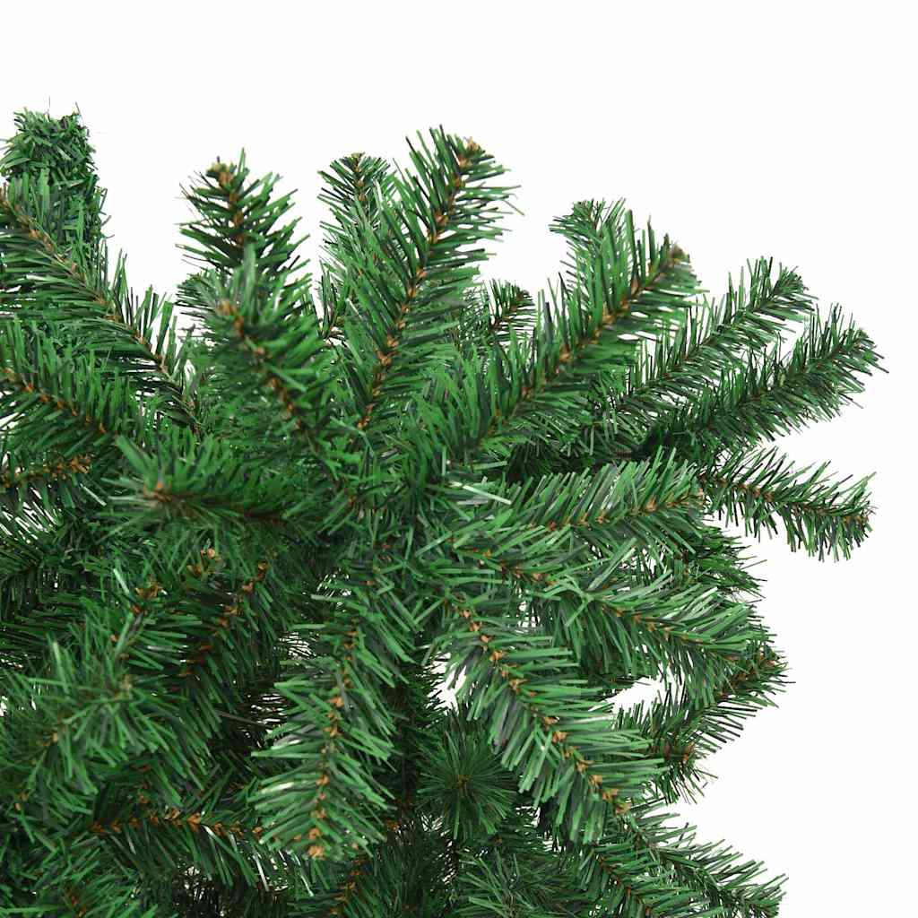 Upside-down Artificial Pre-lit Christmas Tree with Ball Set PVC