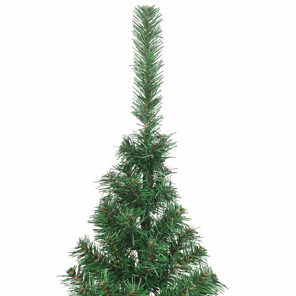 Artificial Pre-lit Christmas Tree Green 180 cm PVC