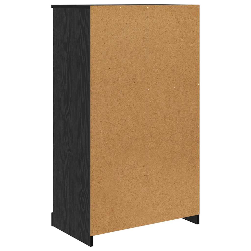 Highboard 3 pcs Black Oak 132 x 35.5 x 103.5 cm Engineered Wood