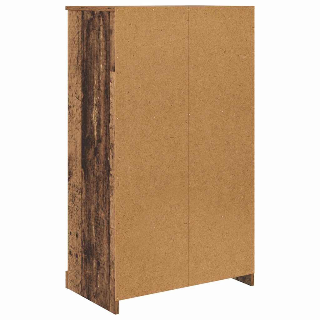 Highboard 3 pcs Old Wood 132 x 35.5 x 103.5 cm Engineered Wood