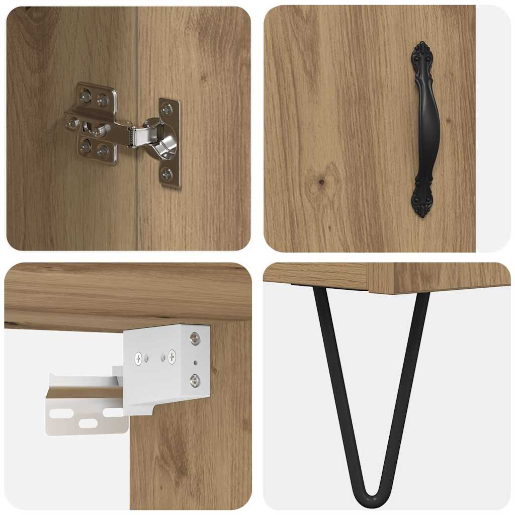 Highboard Artisan Oak 34.5 x 34 x 90 cm Engineered Wood