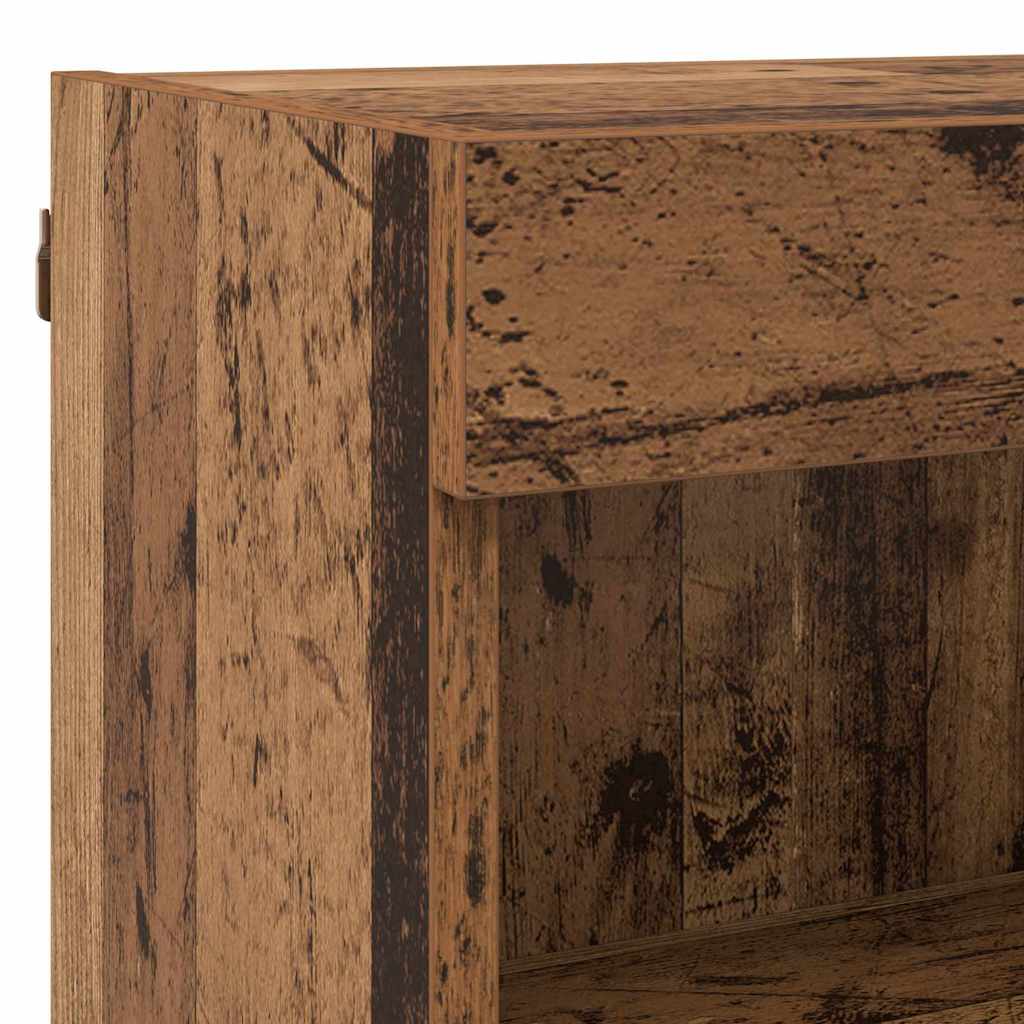 TV Wall Units with LED 6 pcs Old Wood Engineered Wood