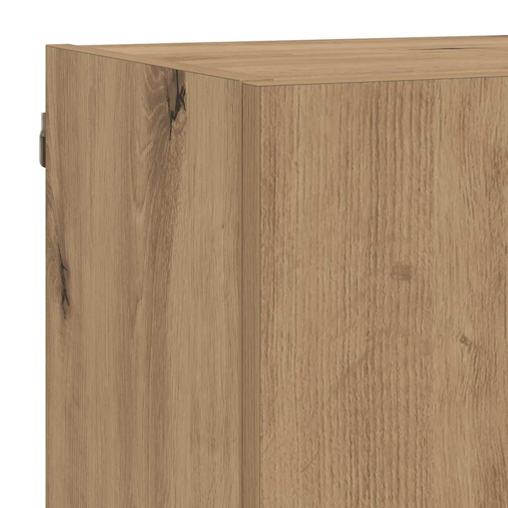 TV Wall Units with LED 5 pcs Artisan Oak Engineered Wood