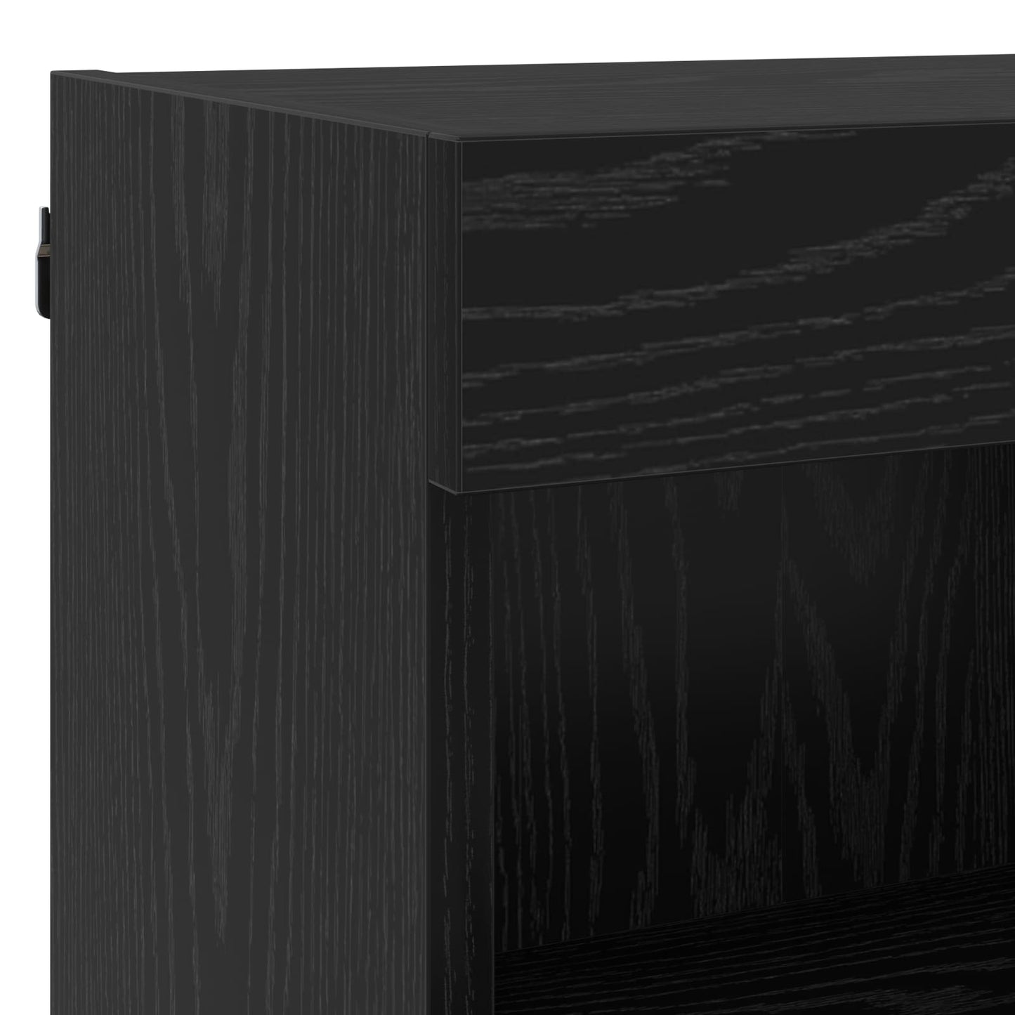 TV Cabinet 7 pcs Black Oak Engineered Wood