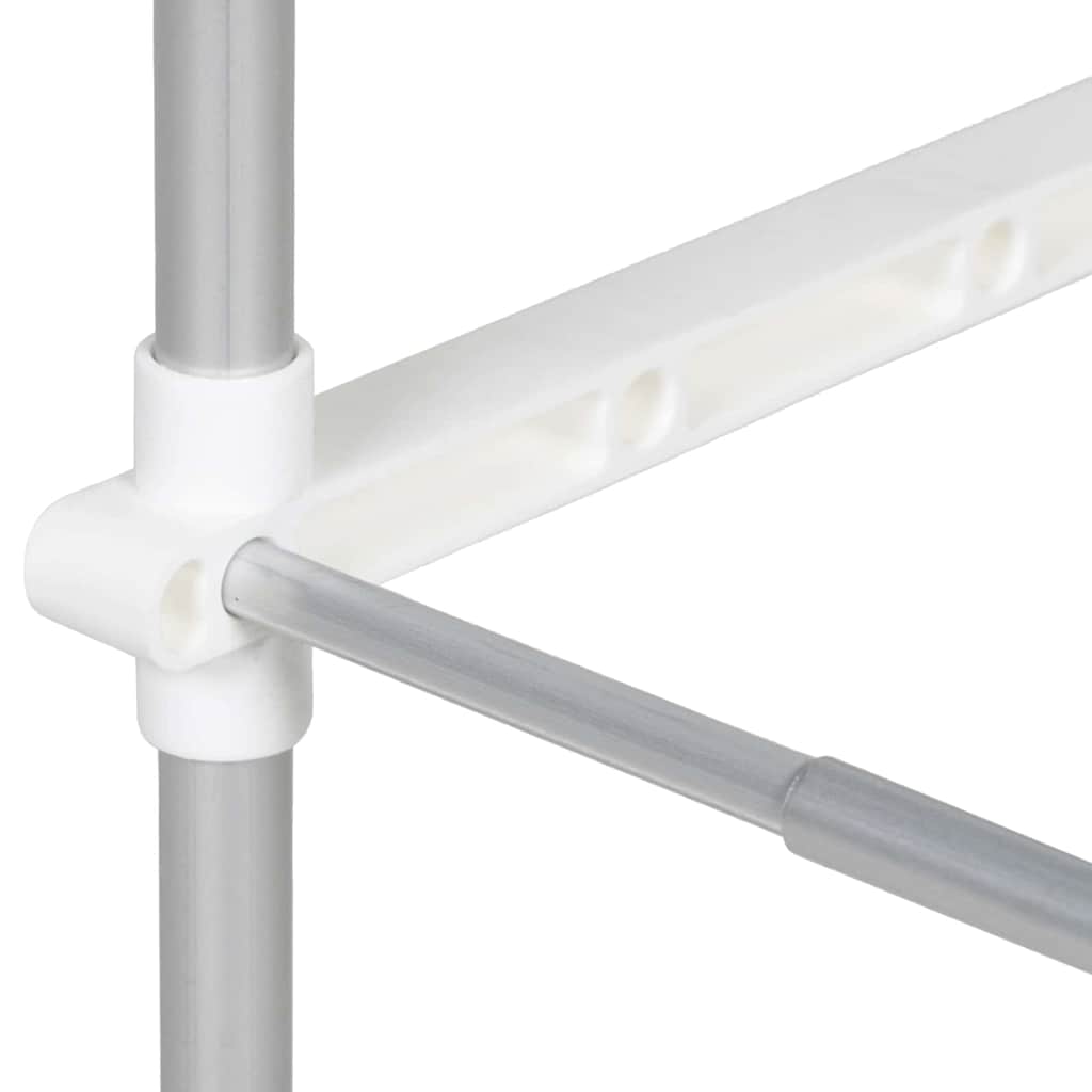 Washing Machine Shelf Manual White 63 x 27 x 136 cm Aluminium