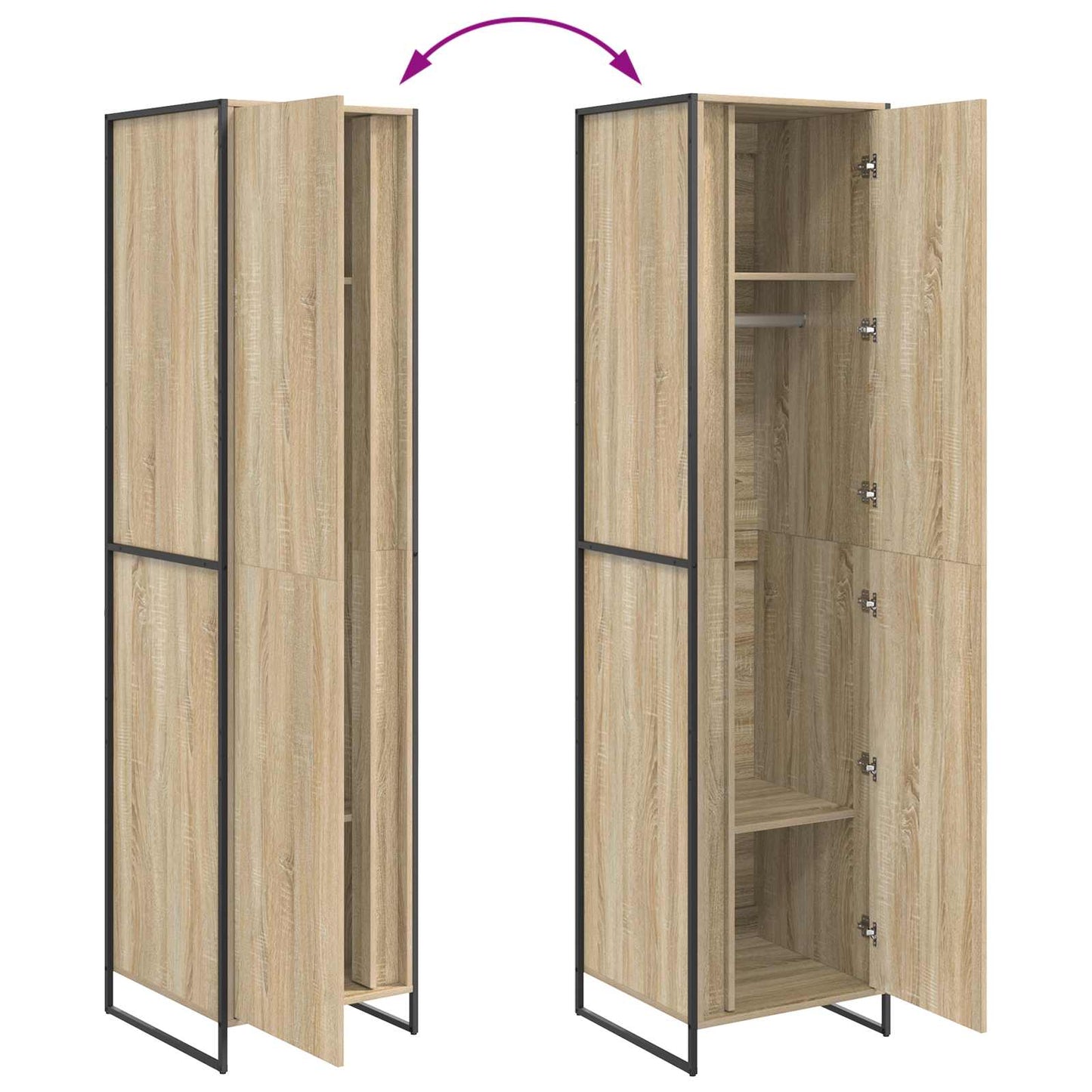 Warderobe Sonoma 50 x 50 x 200 cm Engineered Wood