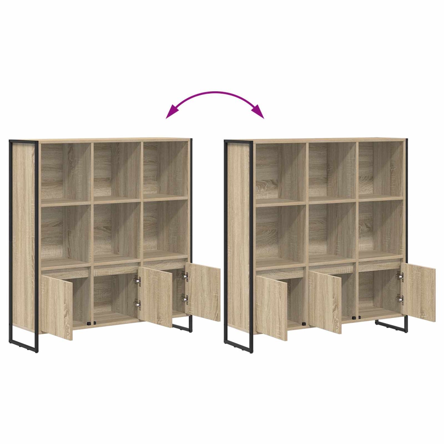 Book Cabinet 99.5 x 30 x 108 cm Engineered Wood Sonoma