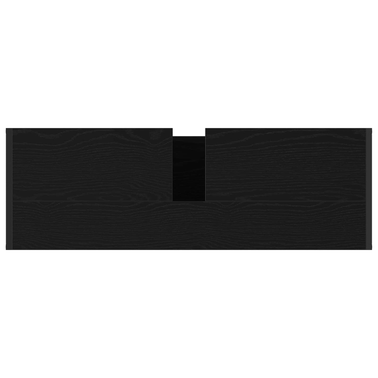 Bathroom Furniture Set 4 pcs Black Oak Engineered Wood