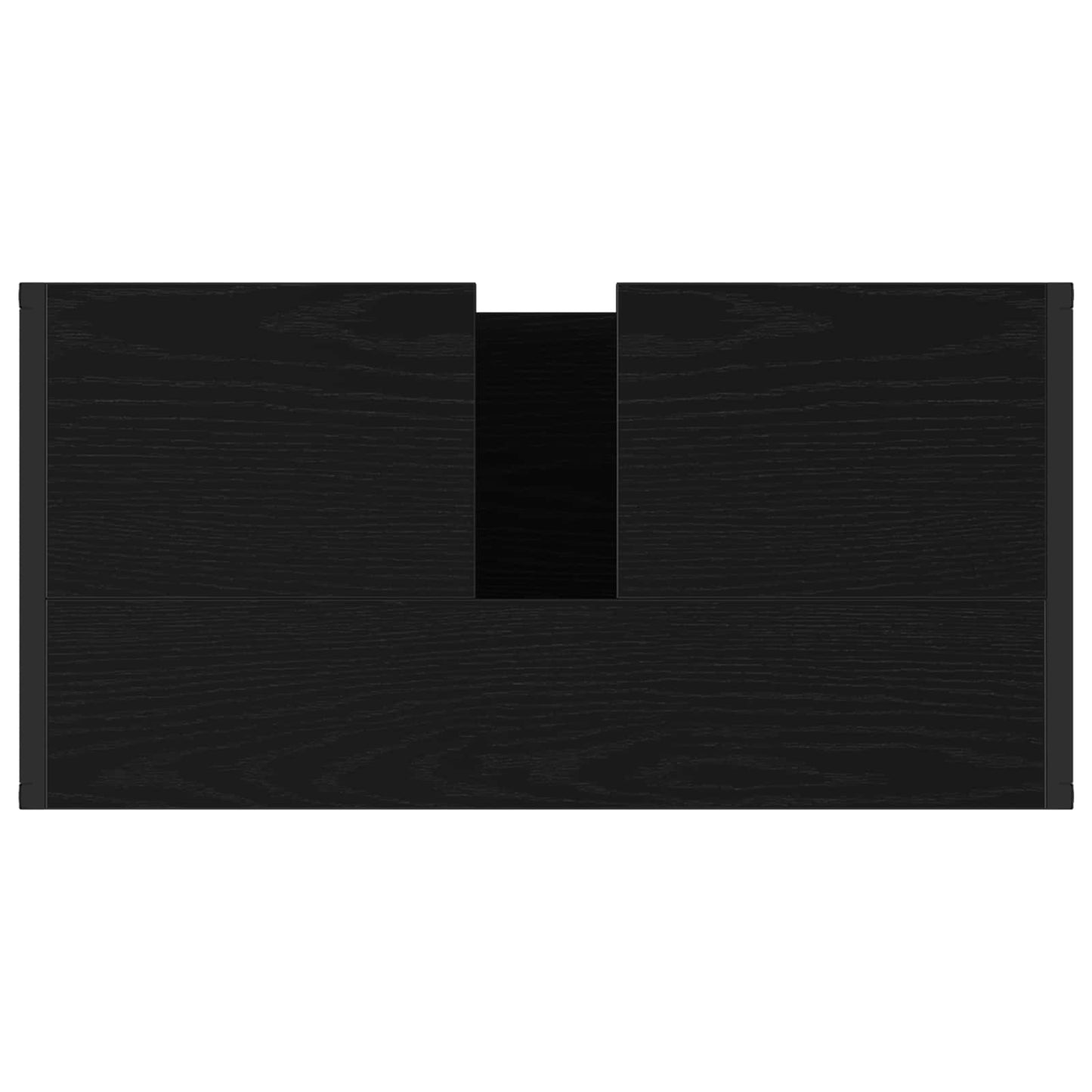 Bathroom Furniture Set 4 pcs Black Oak Engineered Wood