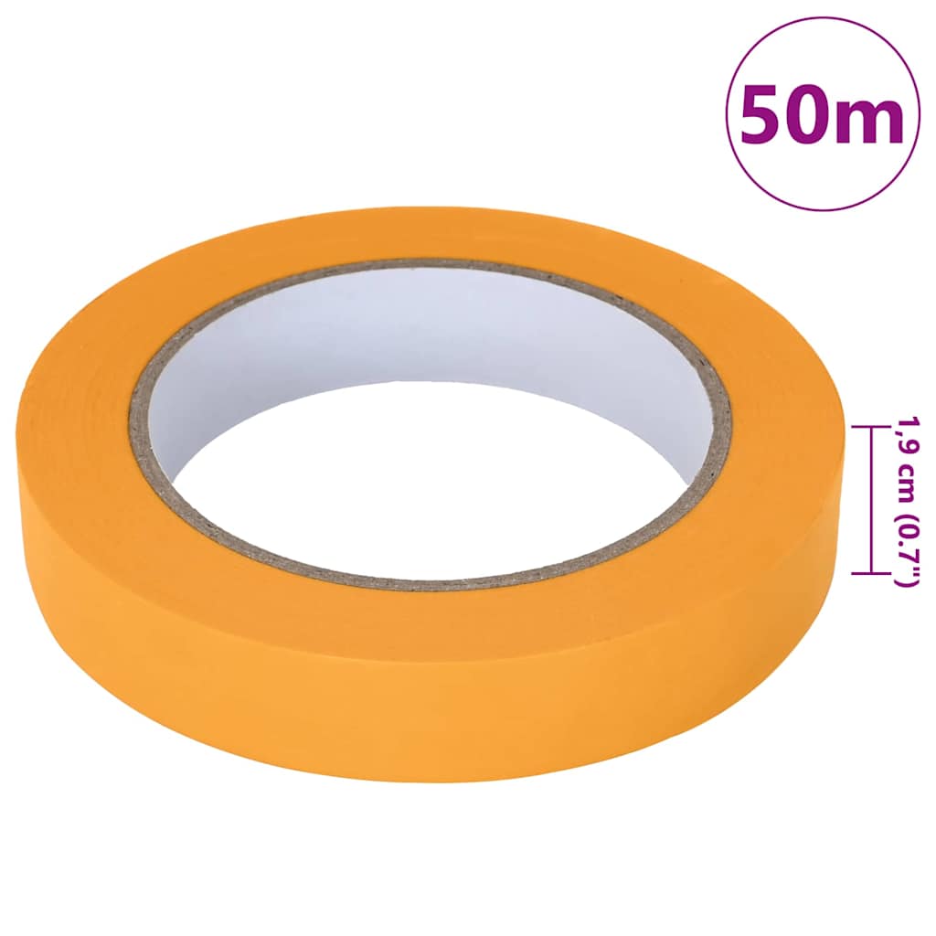 Painter Masking Tapes 6 pcs Yellow 19mm x 50m Paper