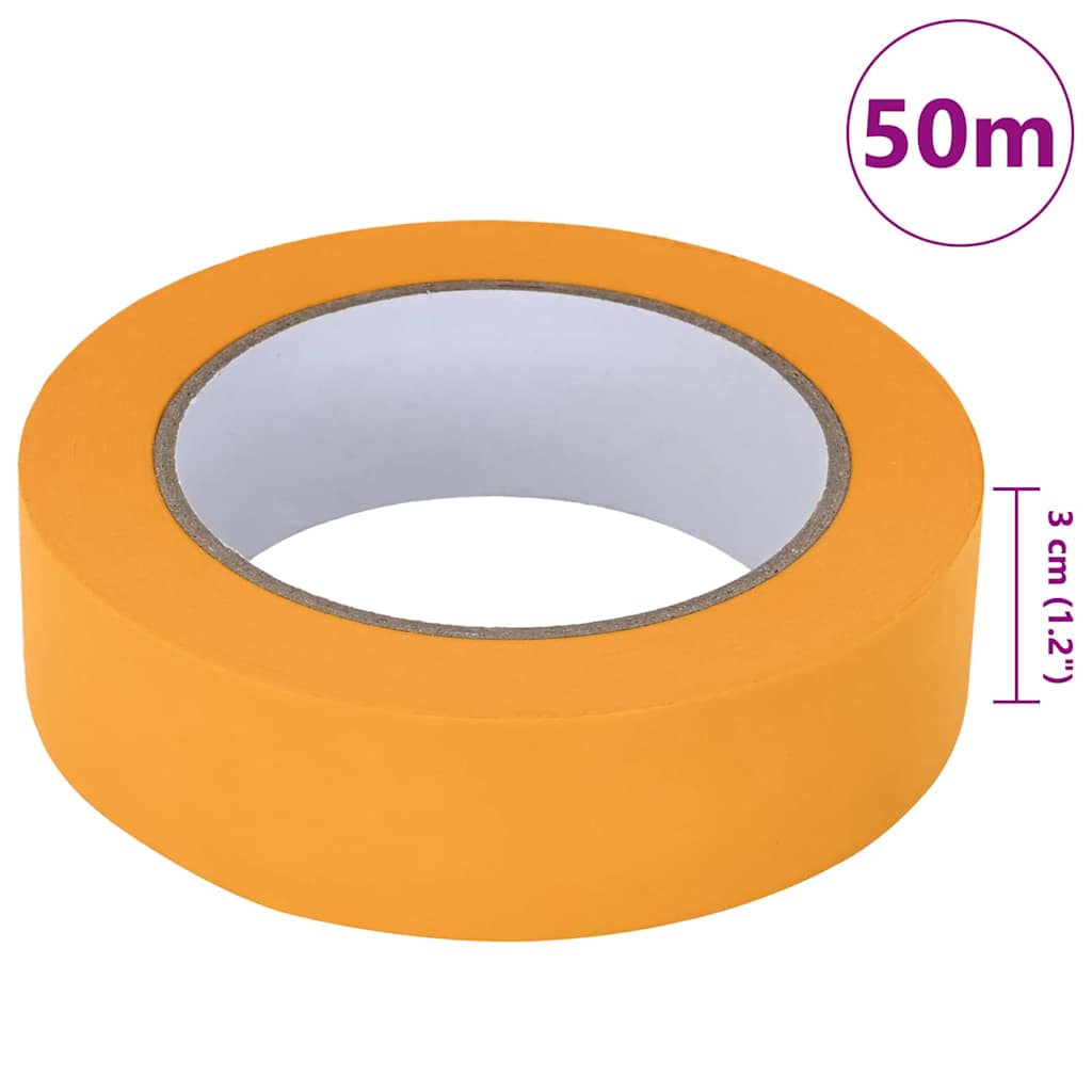 Painter Masking Tapes 50 pcs Yellow 30mm x 50m Paper