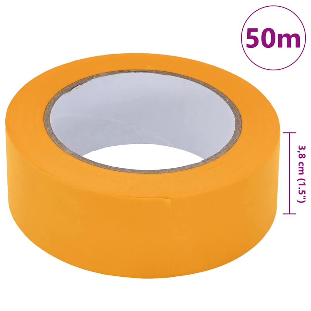 Painter Masking Tapes 24 pcs Yellow 38mm x 50m Paper