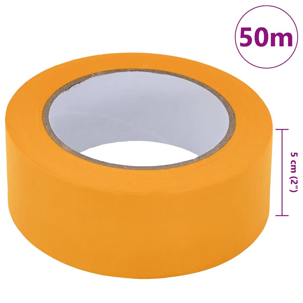 Painter Masking Tapes 24 pcs Yellow 50mm x 50m Paper