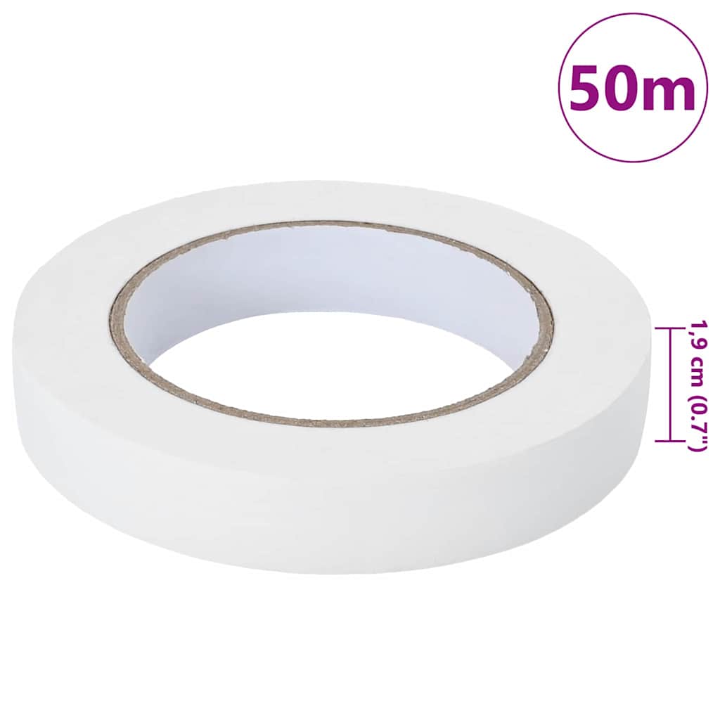Painter Masking Tapes 12 pcs White 19mm x 50m Paper