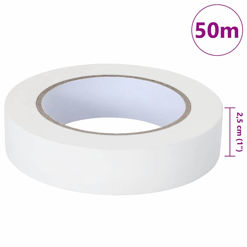 Painter Masking Tapes 24 pcs White 25mm x 50m Paper
