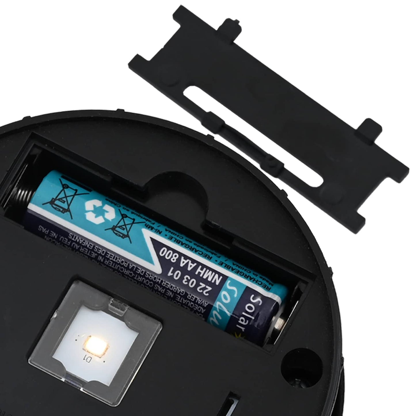 Solar Led Pathway Light 2 pcs Warm White 18 x 18 x 80 cm
