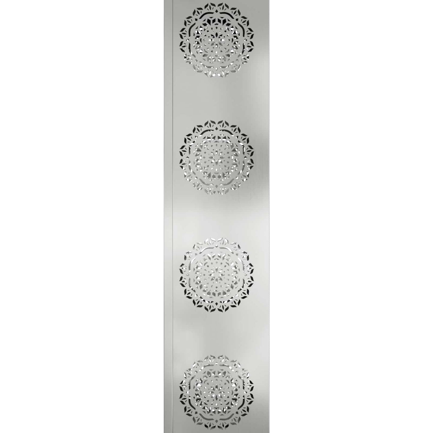 Solar LED Pathway Light 2 pcs Warm White 18 x 18 x 80 cm