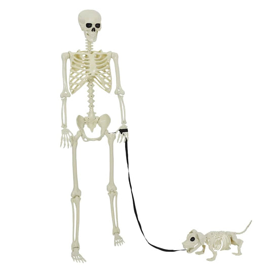 Halloween Decoration Skeleton 2 pcs White 155 x 38.5 cm
