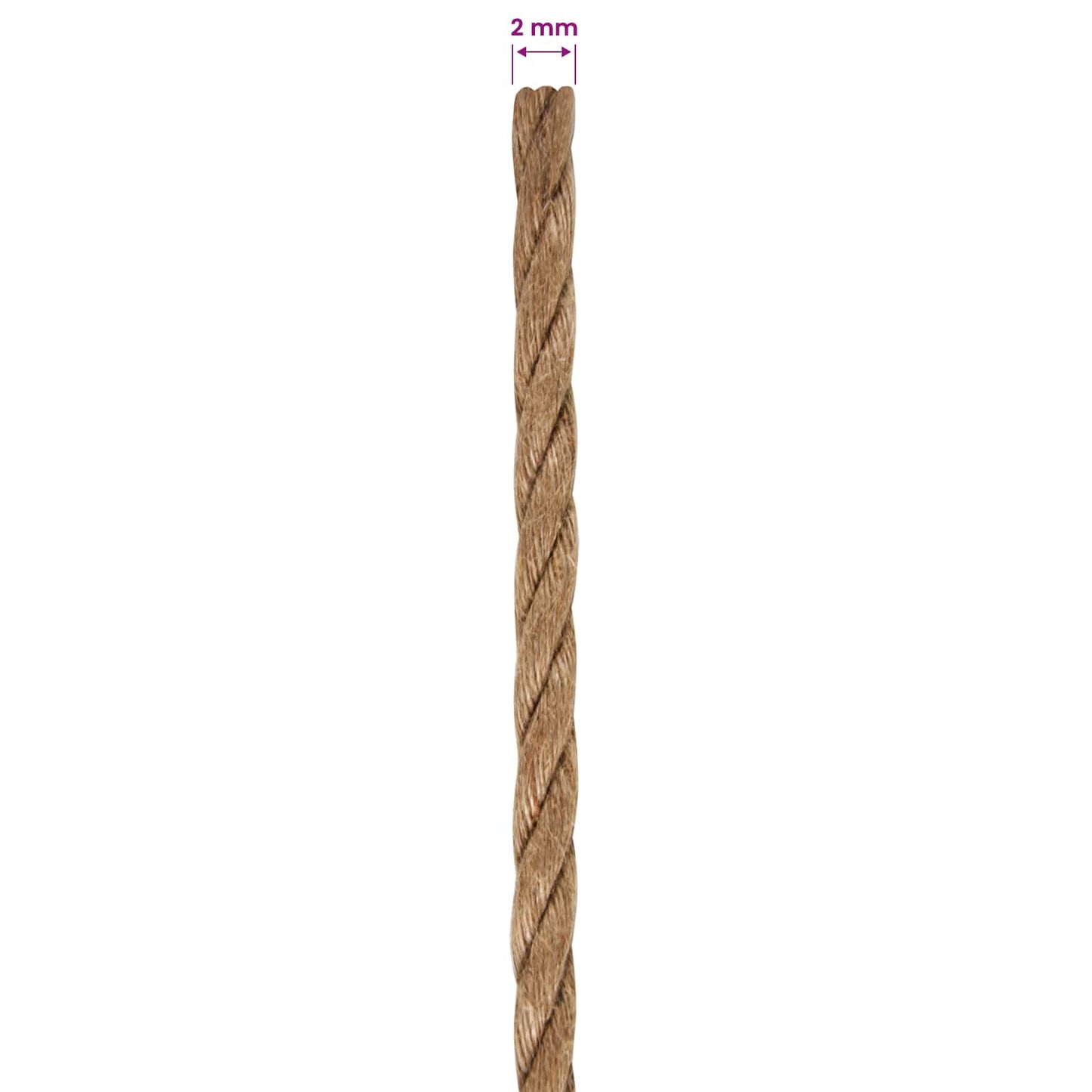 Jute Twine 10 pcs 2 Natural 100% Tossa jute