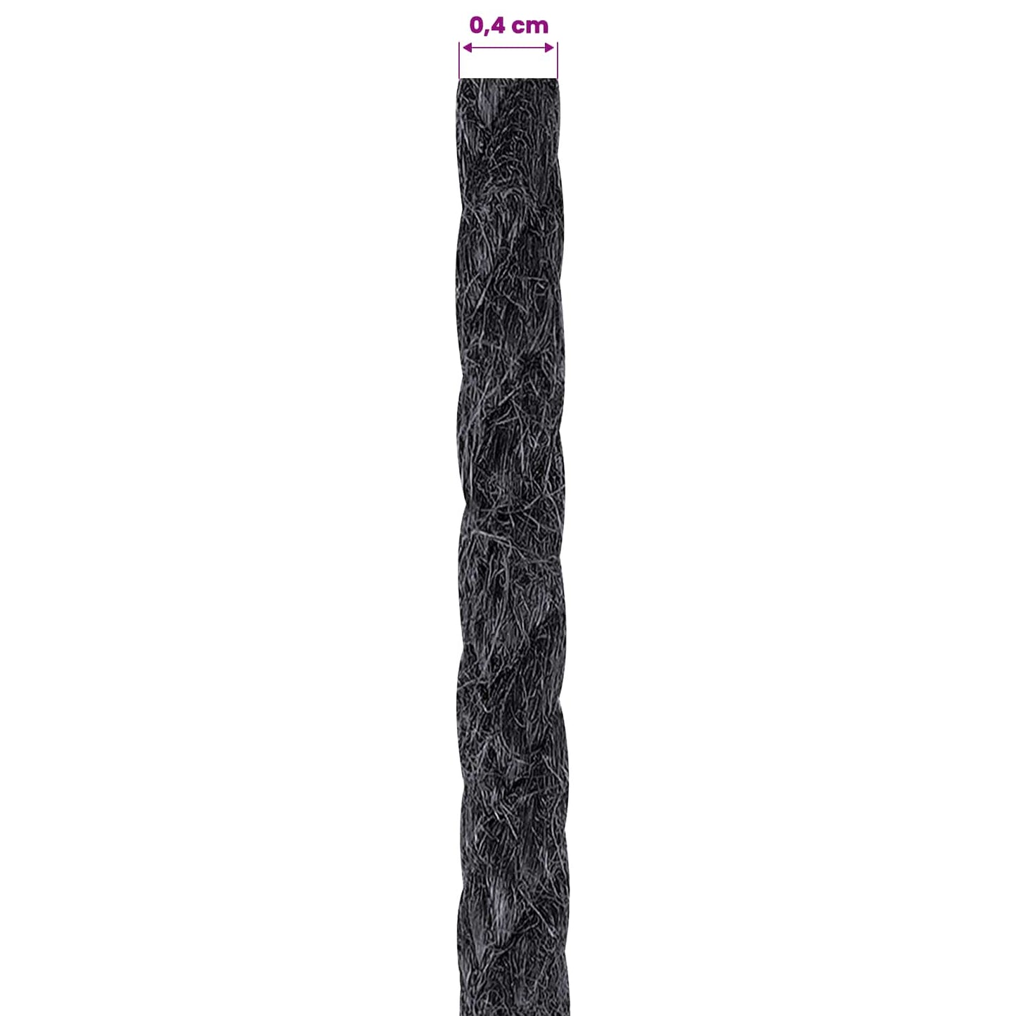 Jute Twine 4 mm Black 100% Tossa jute
