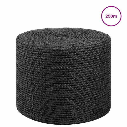 Jute Rope 8 mm Black 100% Tossa jute