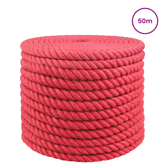 Jute Rope 24 mm Red 100% Tossa jute