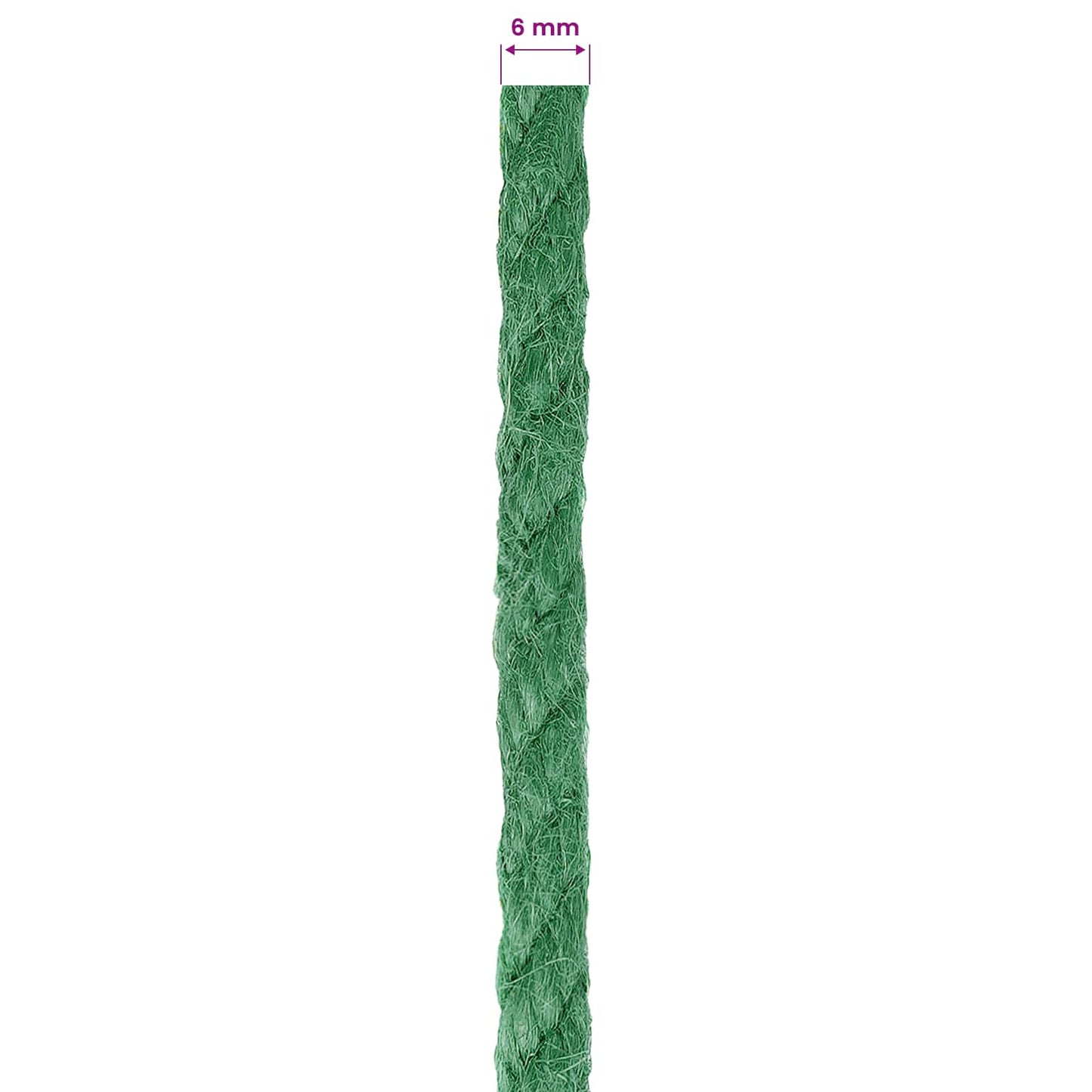 Jute Rope 6 mm Green 100% Tossa jute