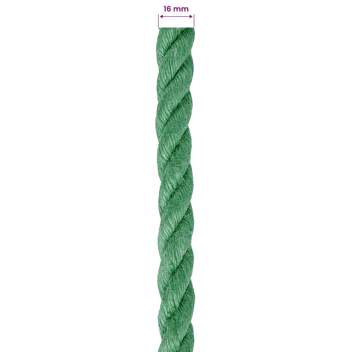 Jute Rope 16 mm Green 100% Tossa jute