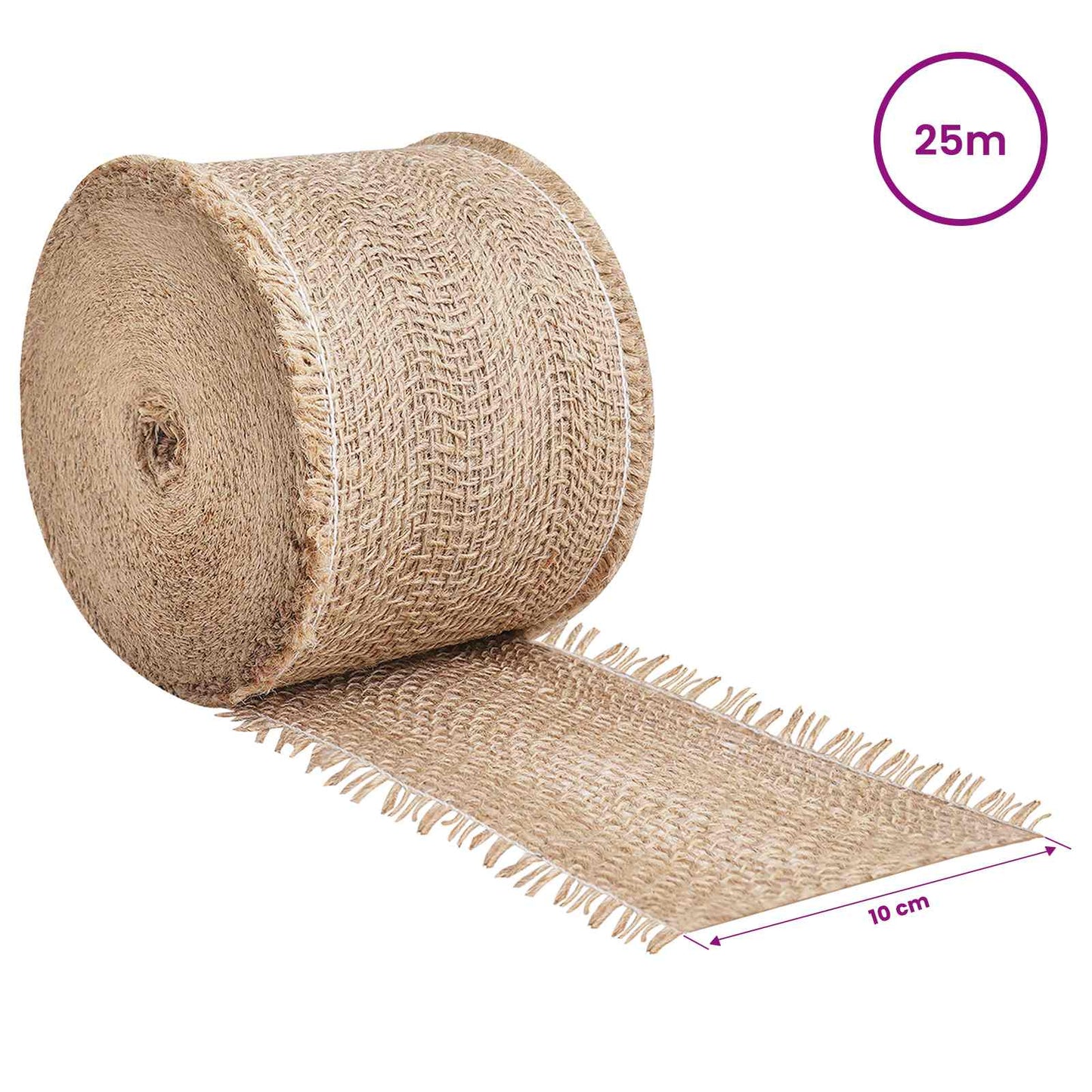 Jute Roll 10 x 2500 cm Natural