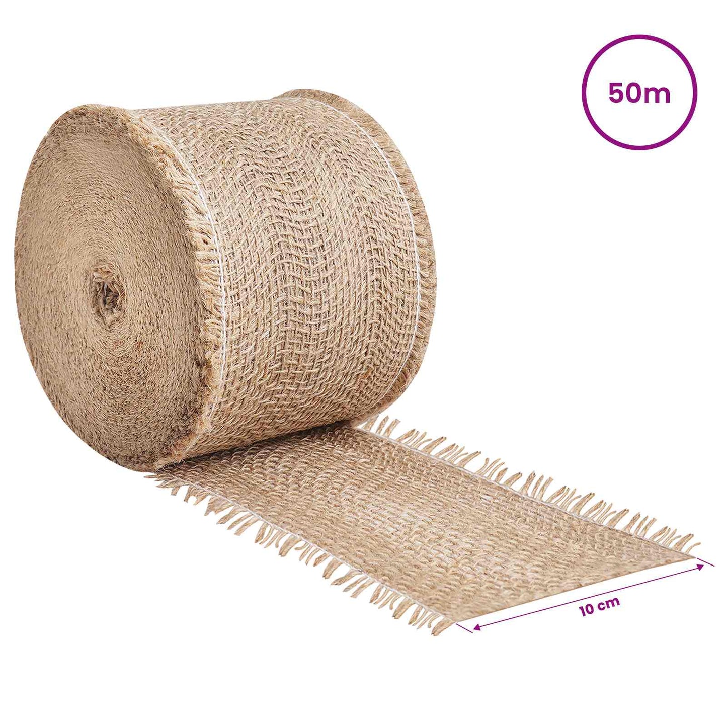 Jute Roll 10 x 5000 cm Natural