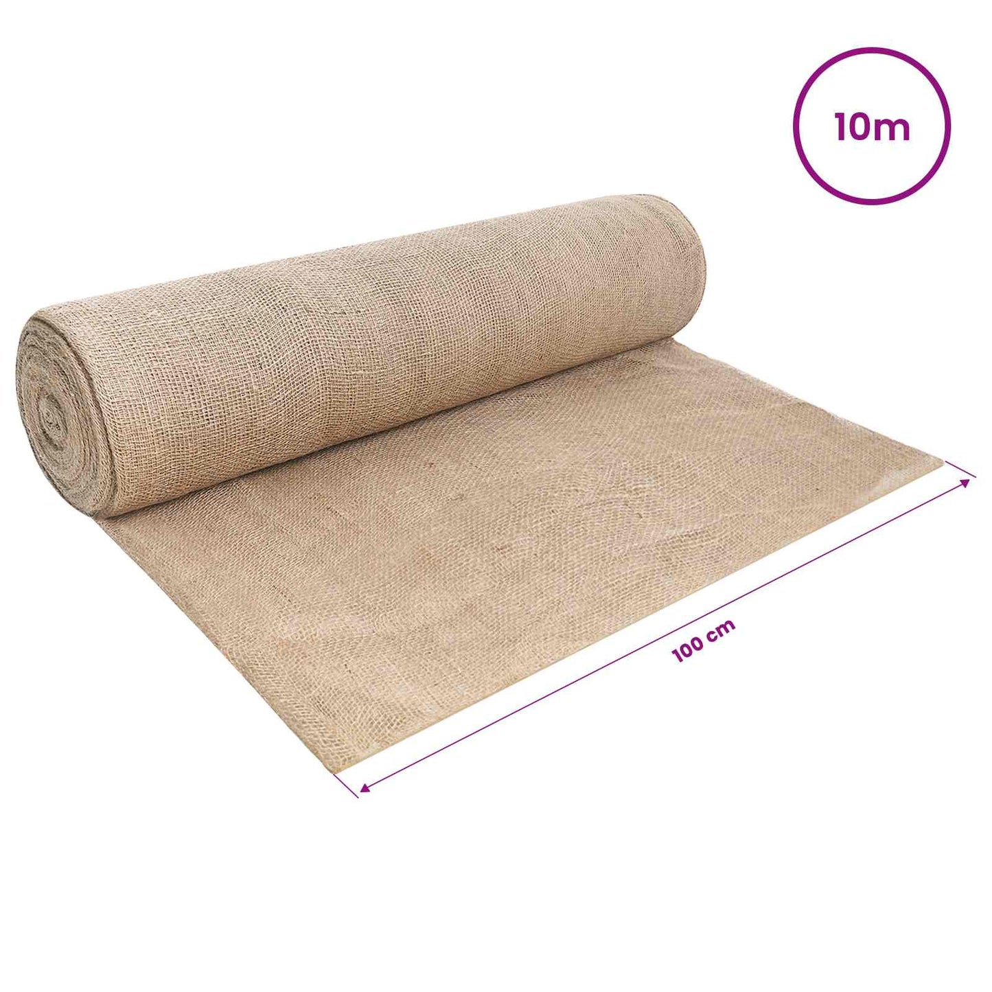 Jute Roll 200 x 1000 cm Natural