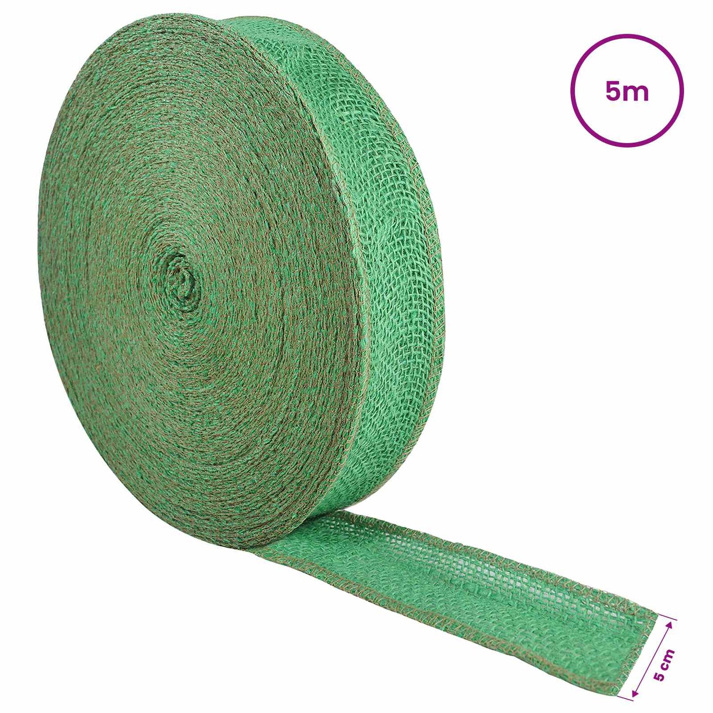Jute Roll 5 x 500 cm Green