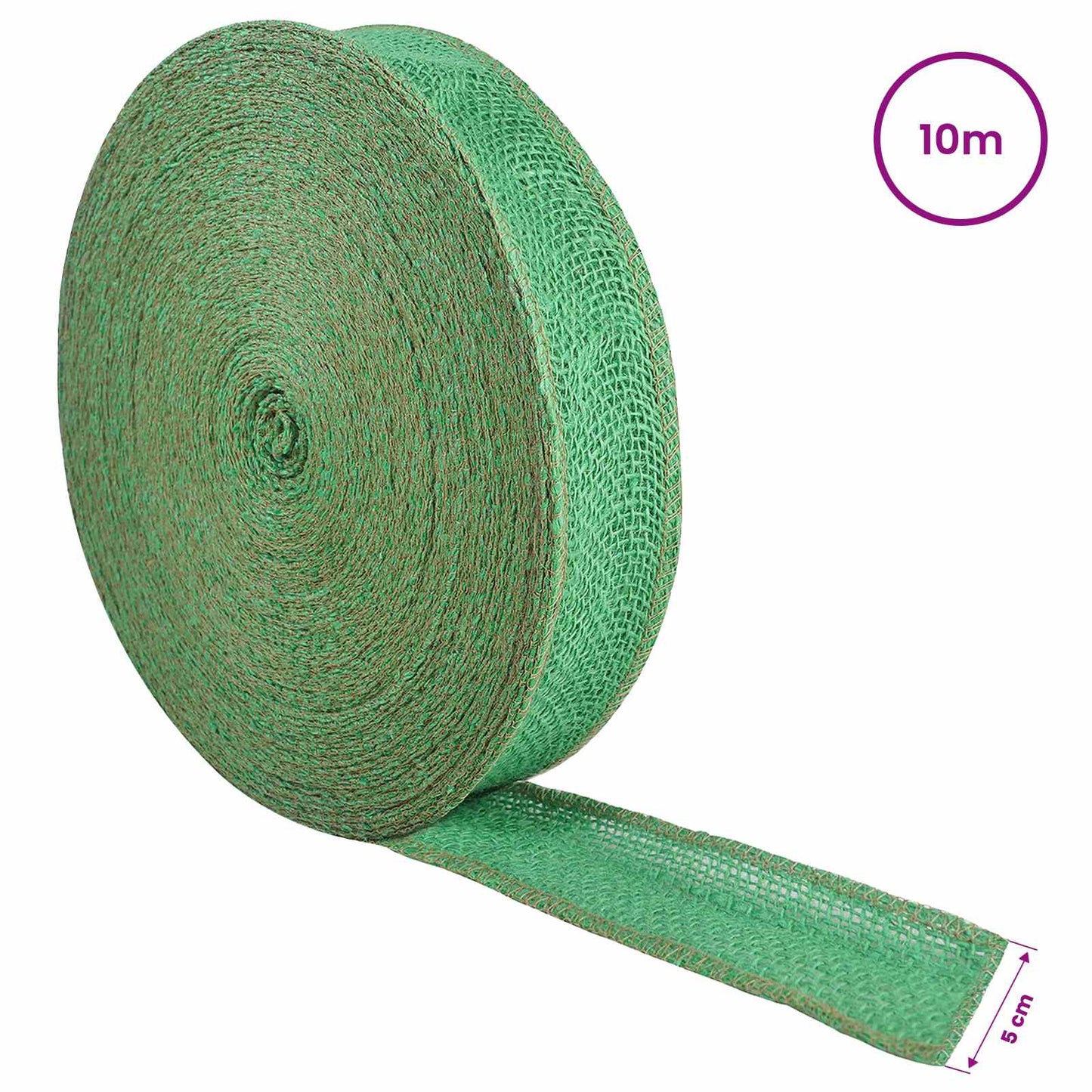Jute Roll 5 x 1000 cm Green
