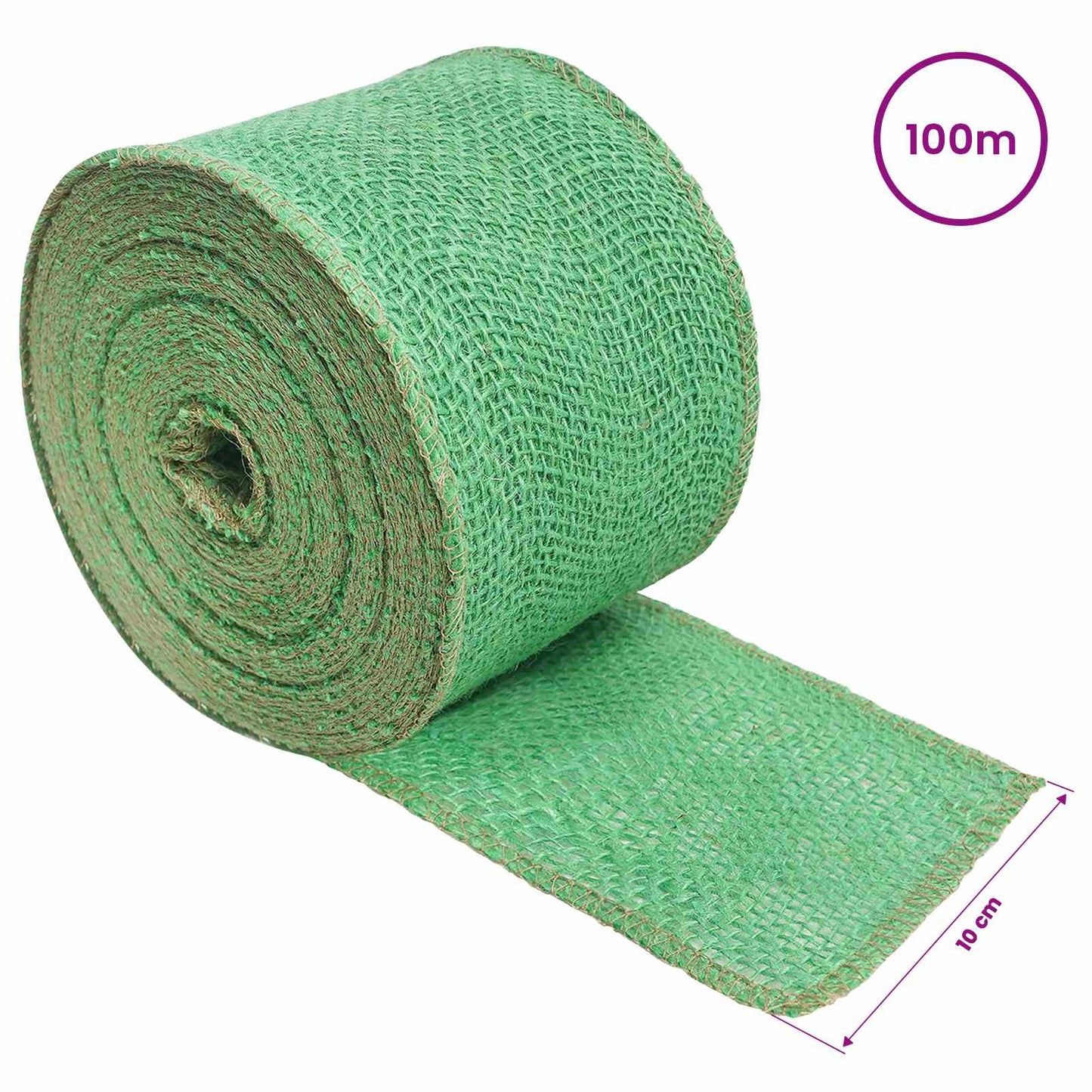 Jute Roll 10 x 10000 cm Green