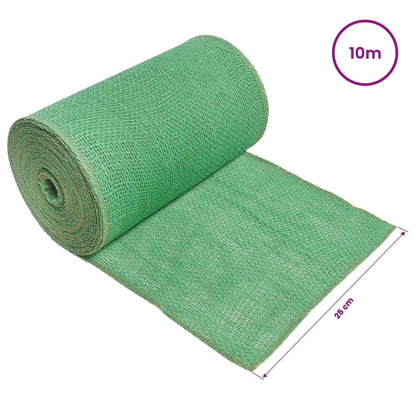 Jute Roll 25 x 1000 cm Green