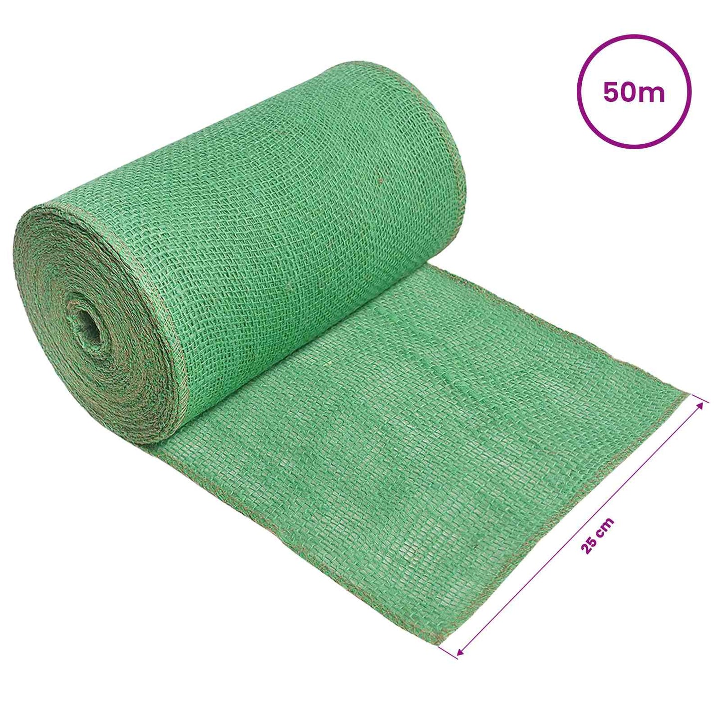 Jute Roll 25 x 5000 cm Green