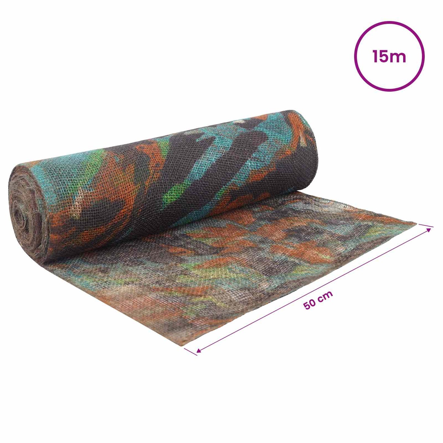 Jute Roll 50 x 1500 cm Camouflage