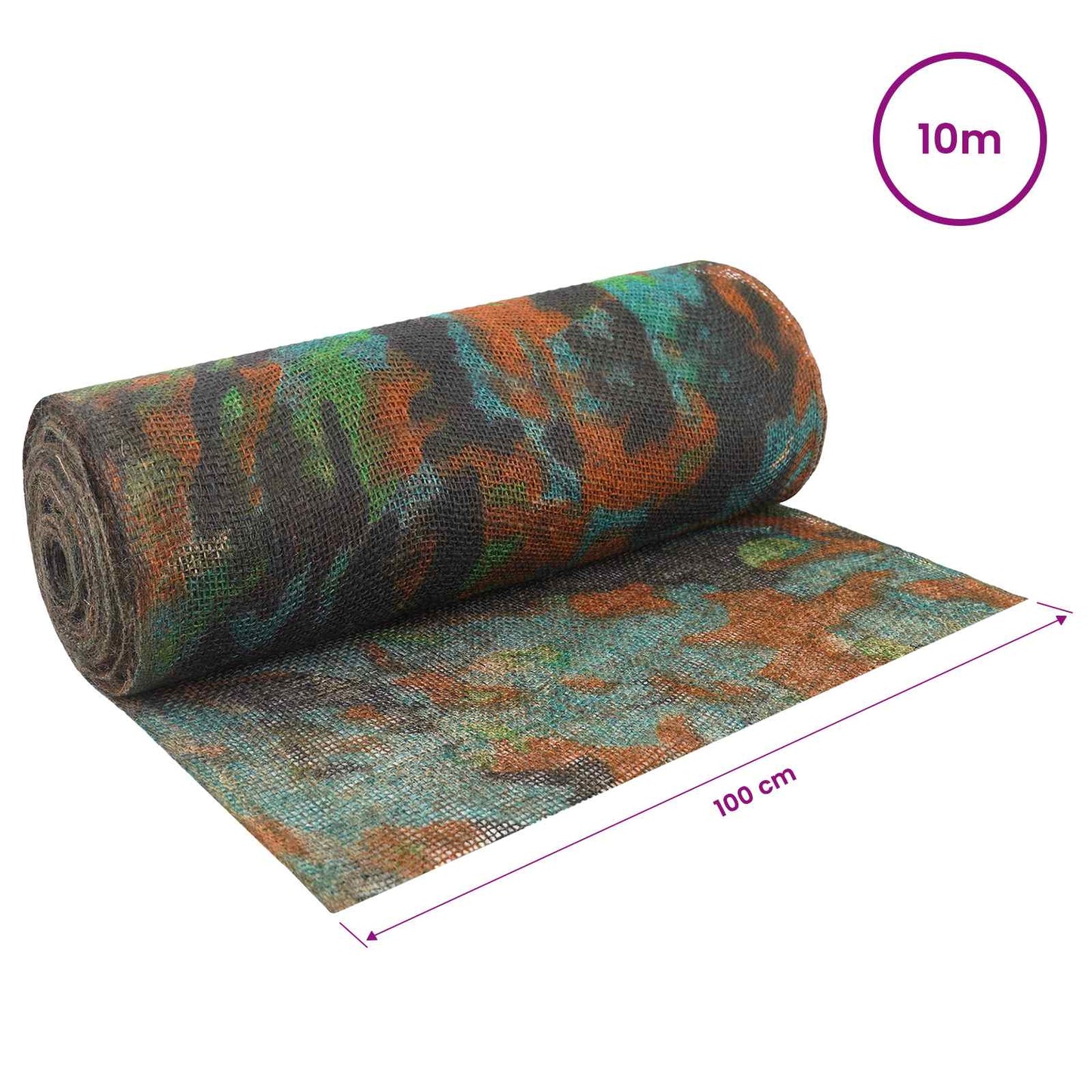 Jute Roll 100 x 1000 cm Camouflage