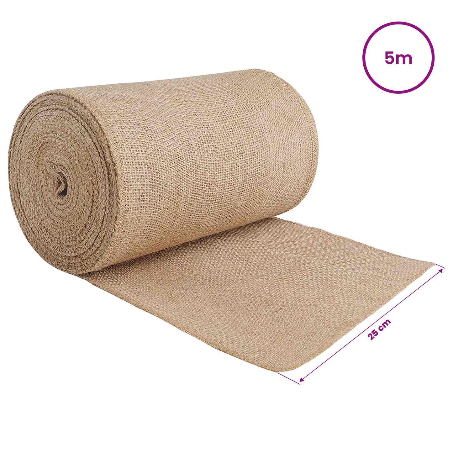 Jute Roll 25 x 500 cm Natural